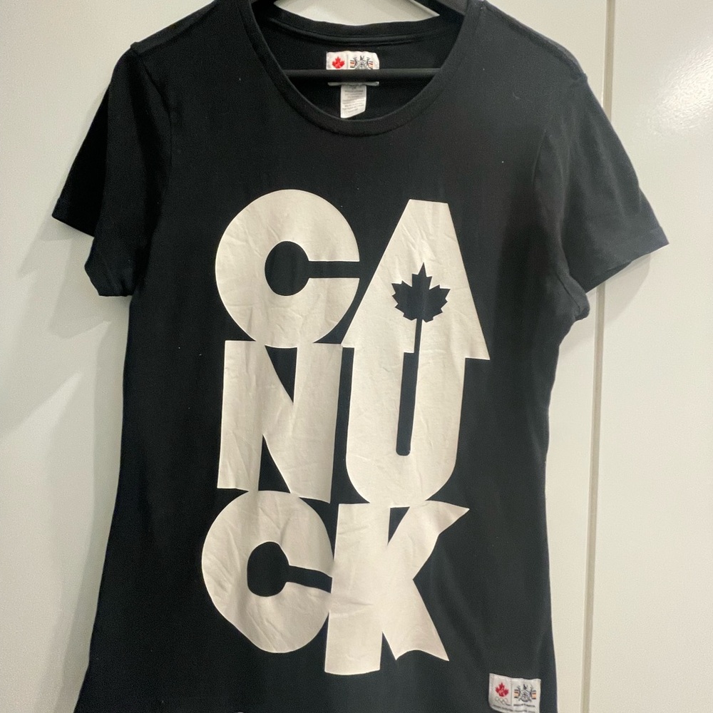 Black CANUCK Graphic T-Shirt